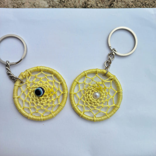 Sunflower yellow keychain