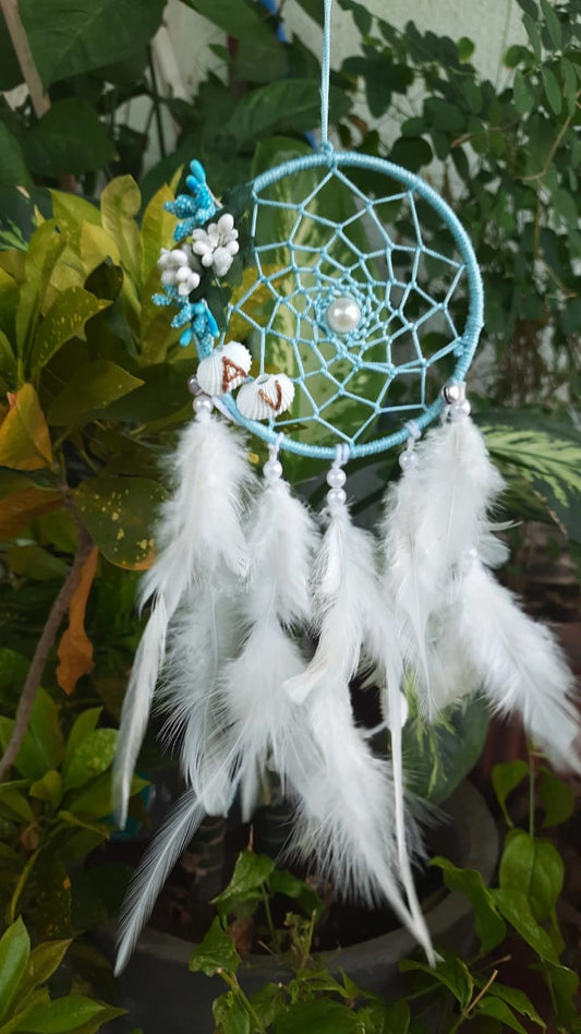 Sky blue mini dreamcatcher