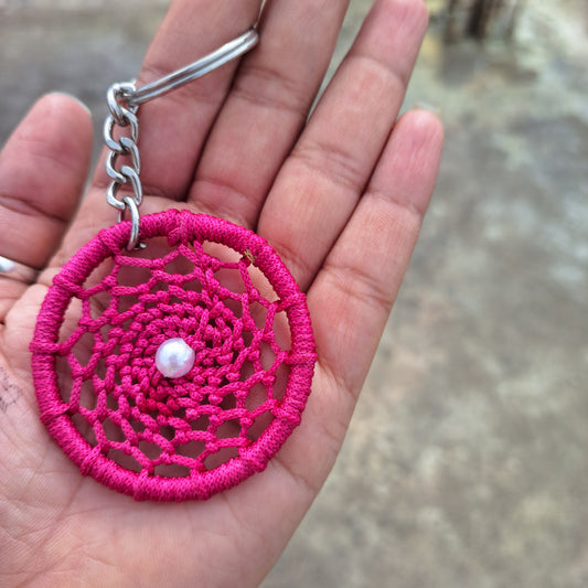 Pretty pink keychain